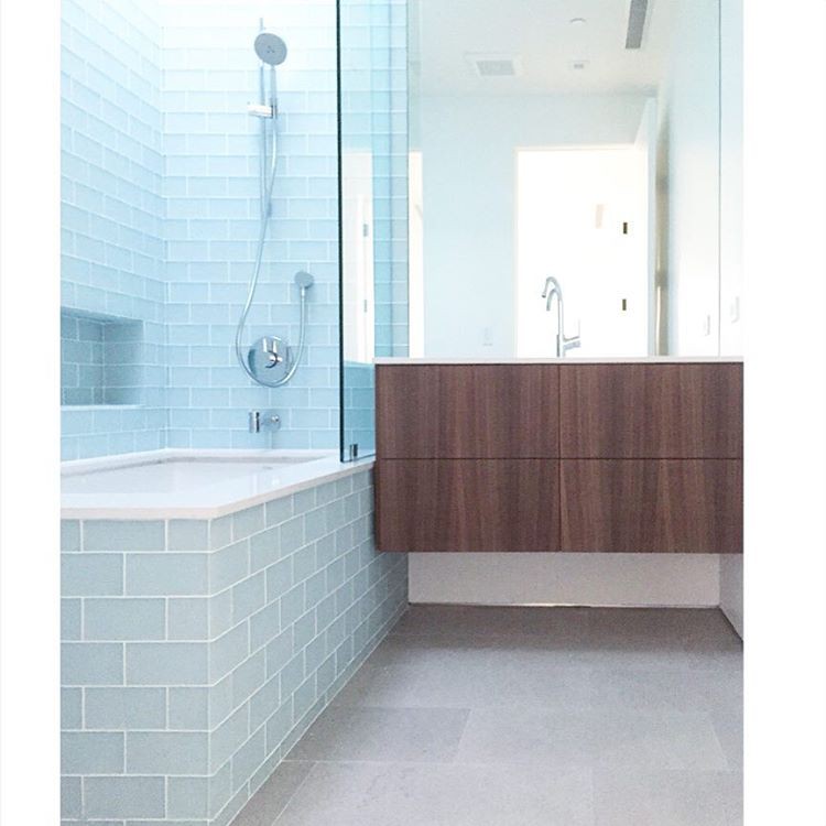 Modern Bathroom Cabinet in Venice California - Walnut QR156